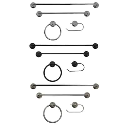 GlideRite Jackson 4-piece Bathroom Accessory Kit