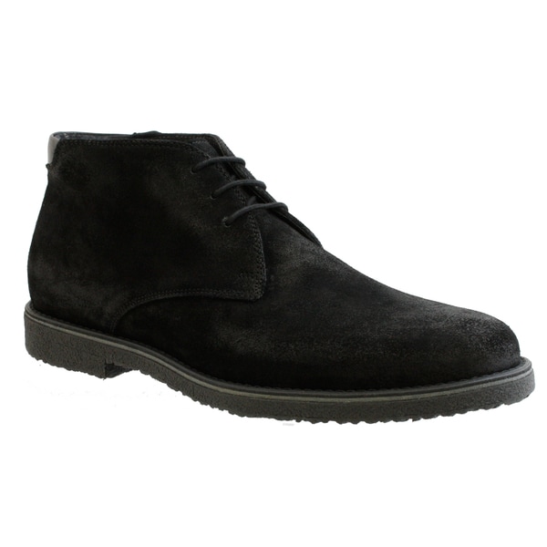 GBX Men's Black Suede Ankle Boots - Free Shipping Today - Overstock.com ...