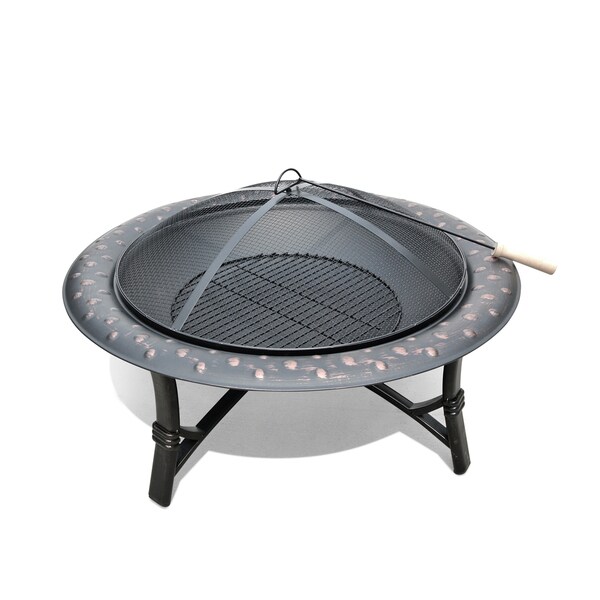 San Diego Rubbe Bronze Finish Outdoor Fire Pit Sirio Fireplaces & Chimineas