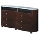 preview thumbnail 2 of 1, Emily/ Evelyn High Gloss 6-drawer Dresser