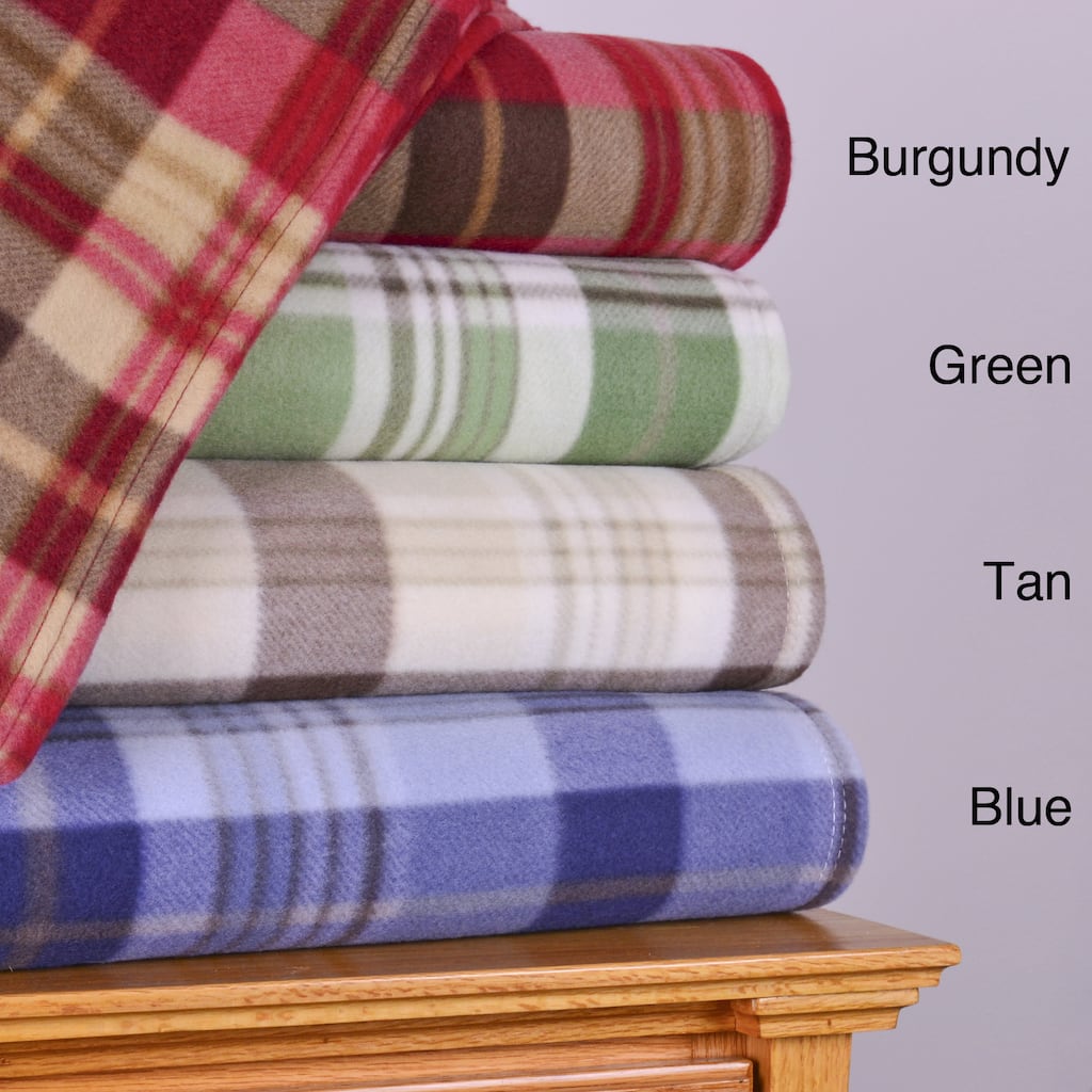 Cozy Nights Plaid Fleece Blanket