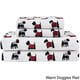 preview thumbnail 3 of 14, Elite Home Products Medium Blue Winter Nights Cotton Flannel Bed Sheet Set WARM DOGGIES - FULL