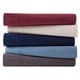 preview thumbnail 16 of 14, Elite Home Products Medium Blue Winter Nights Cotton Flannel Bed Sheet Set