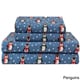preview thumbnail 12 of 14, Elite Home Products Medium Blue Winter Nights Cotton Flannel Bed Sheet Set PENGUINS - QUEEN