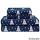 preview thumbnail 13 of 14, Elite Home Products Medium Blue Winter Nights Cotton Flannel Bed Sheet Set Full - Smart Bears-Navy