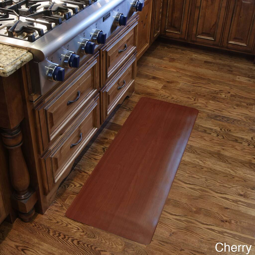 Comfort Style Wood Grain Cushion Mat (1'6 x 5')