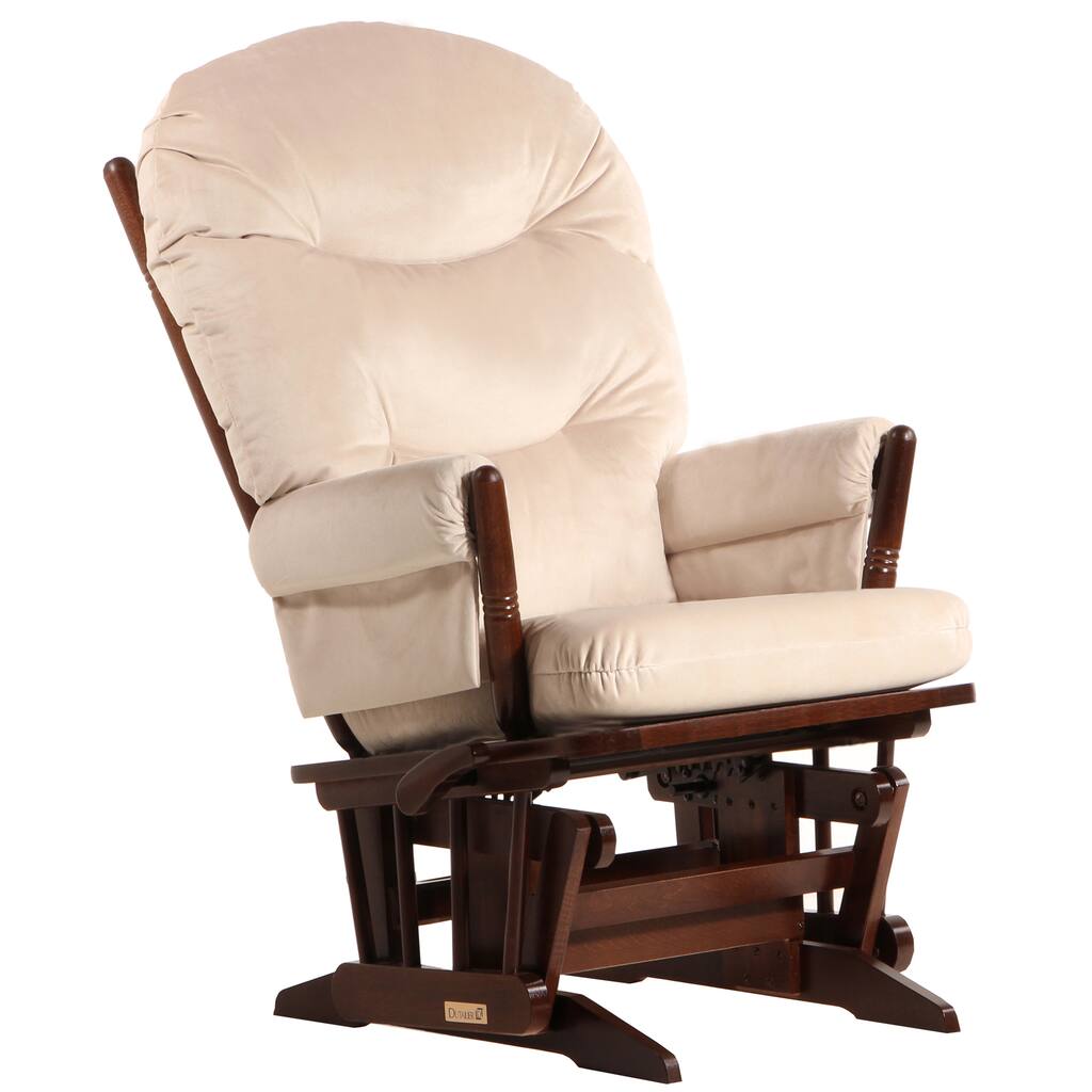 Dutailier Coffee/ Light Beige 2-post Multi-position Glider
