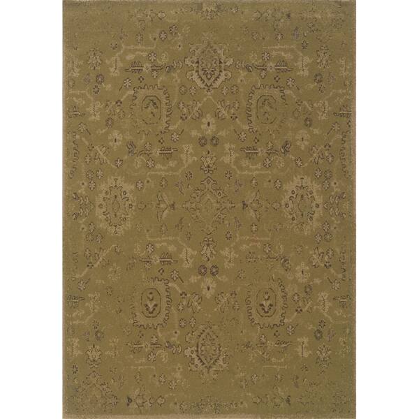 Indoor Green and Beige Area Rug Bed Bath & Beyond 7576675