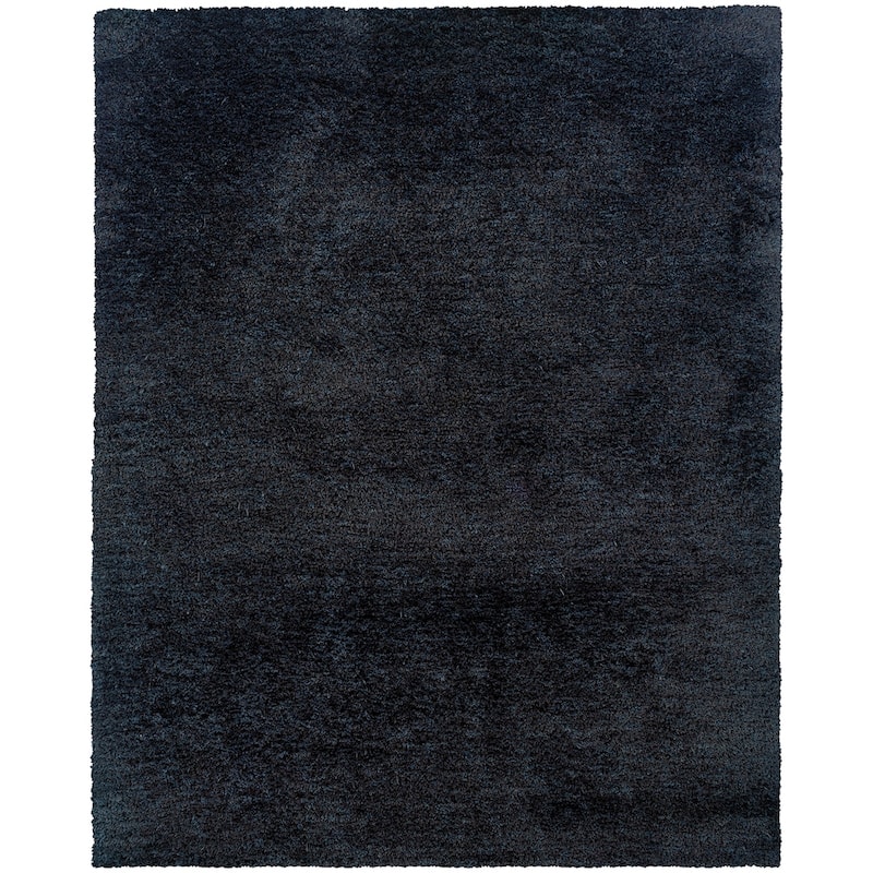 Style Haven Swann Indoor Plush Hand-made Shag Area Rug - 3'3" x 5'3" - Charcoal - Rectangle