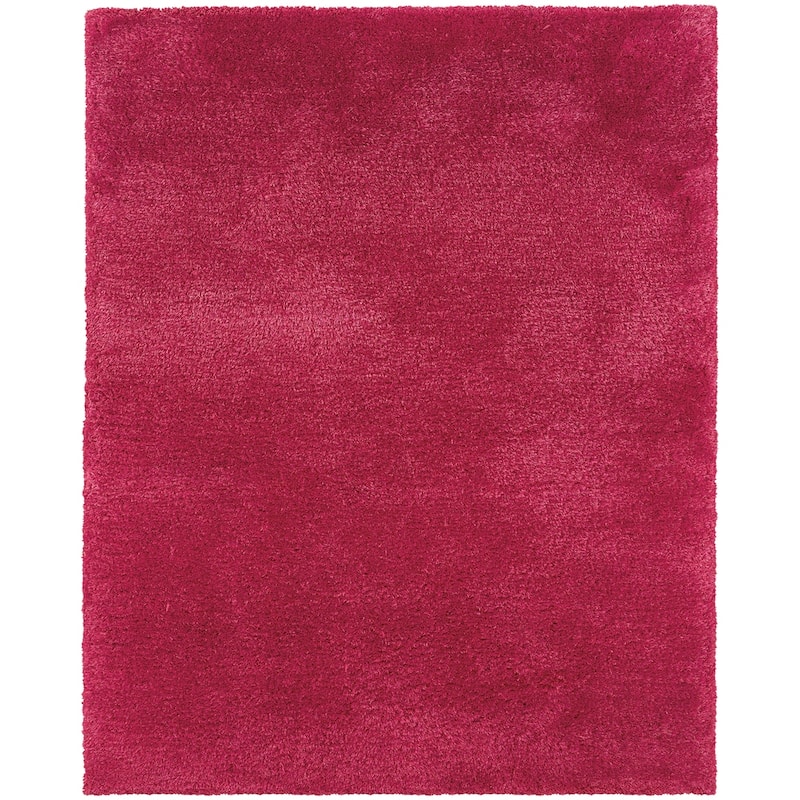 Style Haven Swann Indoor Plush Hand-made Shag Area Rug - 3'3" x 5'3" - Pink - Rectangle