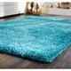 Teal area rug 5 x 8