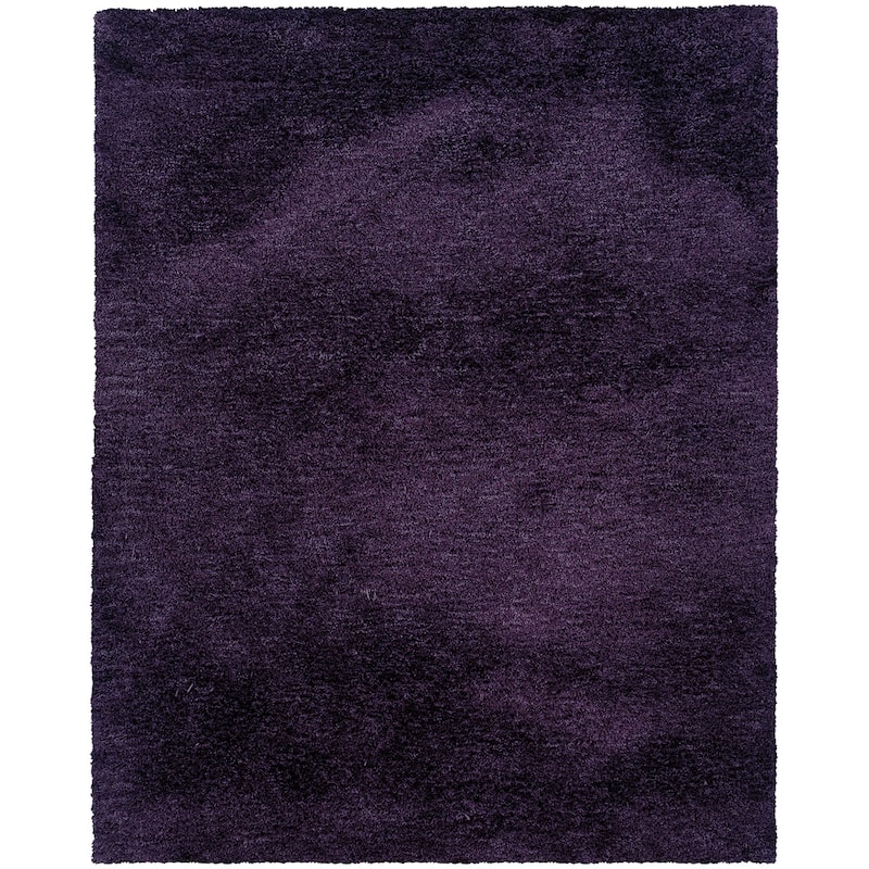 Style Haven Swann Indoor Plush Hand-made Shag Area Rug - 3' 3" x 5' 3" - Purple - Rectangle