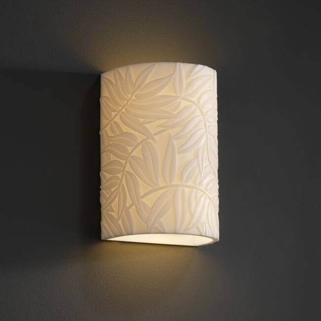 Justice Design Porcelina 2-light (No Metal) Wall Sconce