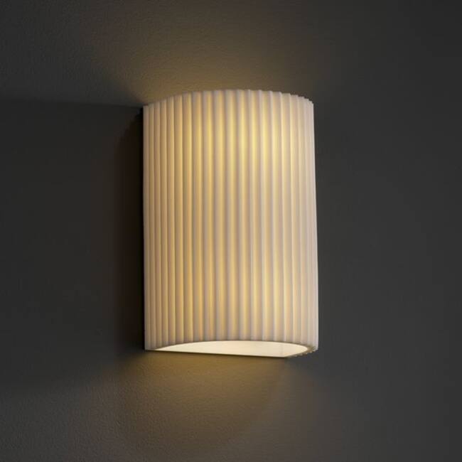 Justice Design Porcelina 2-light (No Metal) Wall Sconce