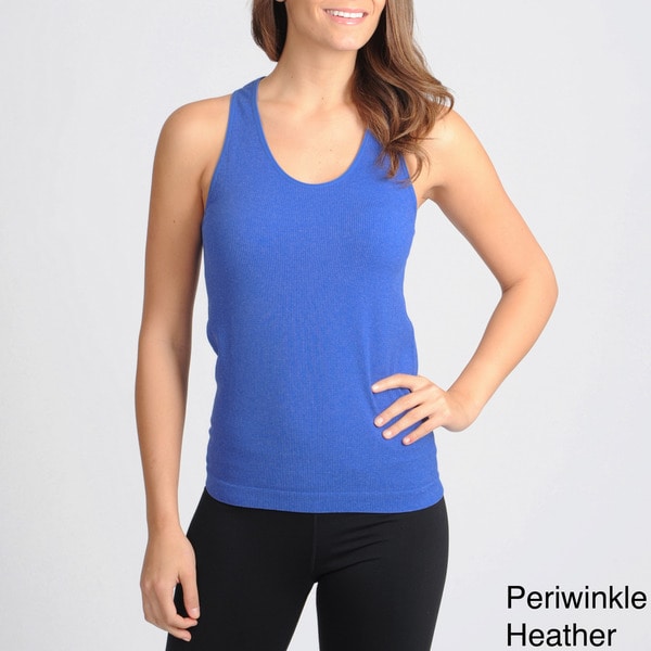 90 Degree by Reflex Womens Active Performanace Ribbed Round Neck Tank