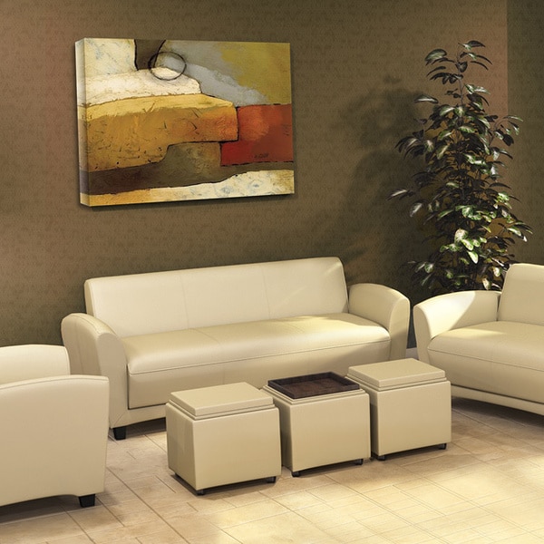 Mayline Santa Cruz Series Occasional Leather Settee Mayline Visitor Chairs