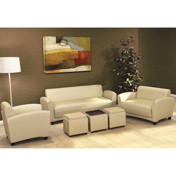 Mayline Santa Cruz Series Occasional Faux Leather Sofa