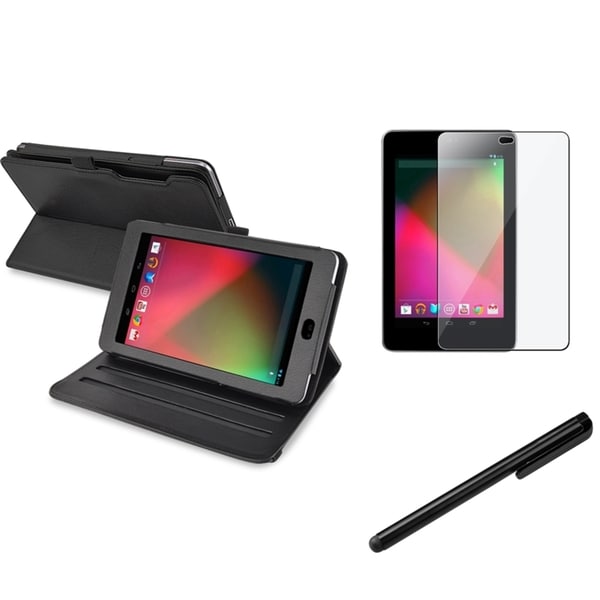 BasAcc Swivel Case/ Stylus/ Protector for Google Nexus 7