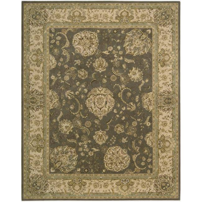 Hand-tufted Nourison 2000 Kashan Grey Rug