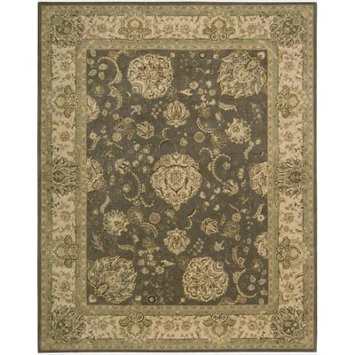 Hand-tufted Nourison 2000 Kashan Grey Rug