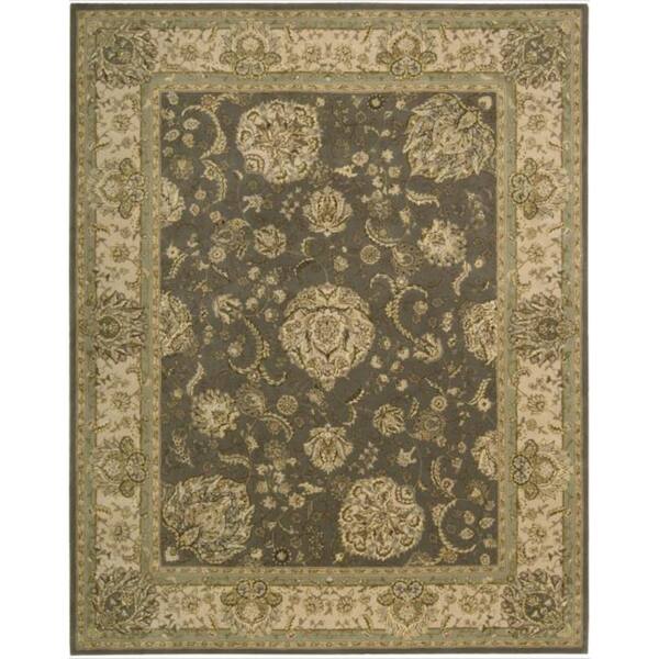 slide 2 of 4, Hand-tufted Nourison 2000 Kashan Grey Rug