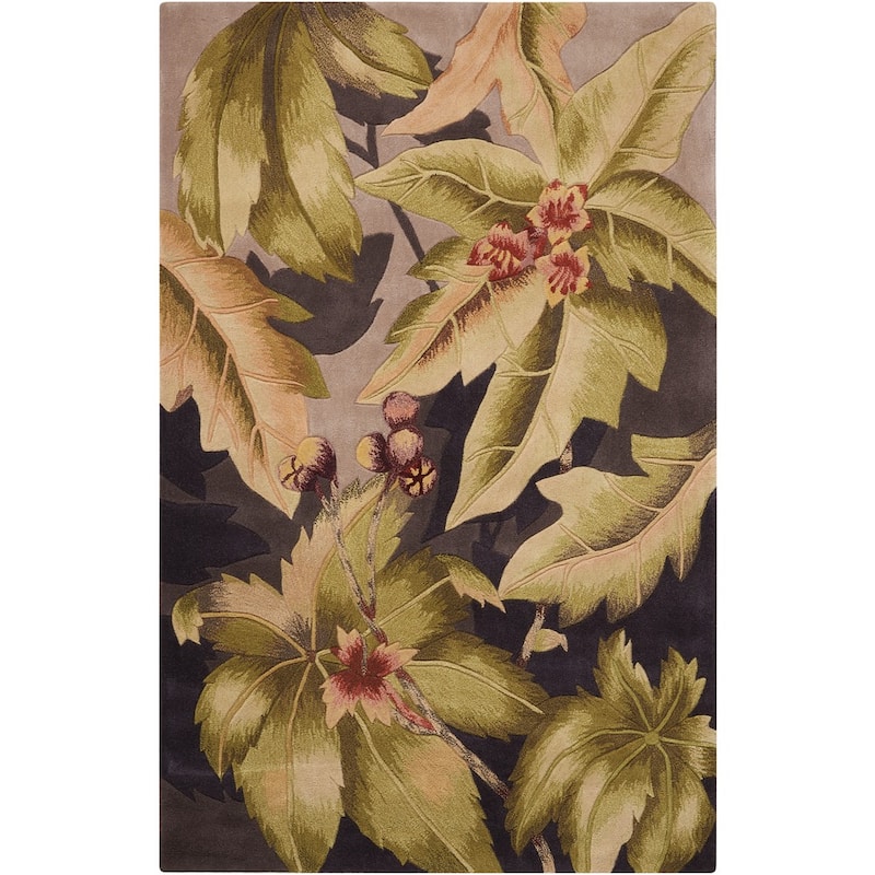 Hand-Tufted Tropical Plum Rug