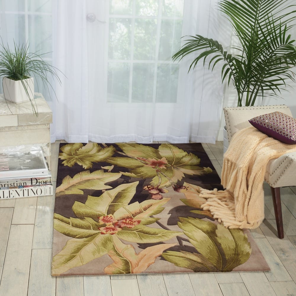 Hand-Tufted Tropical Plum Rug