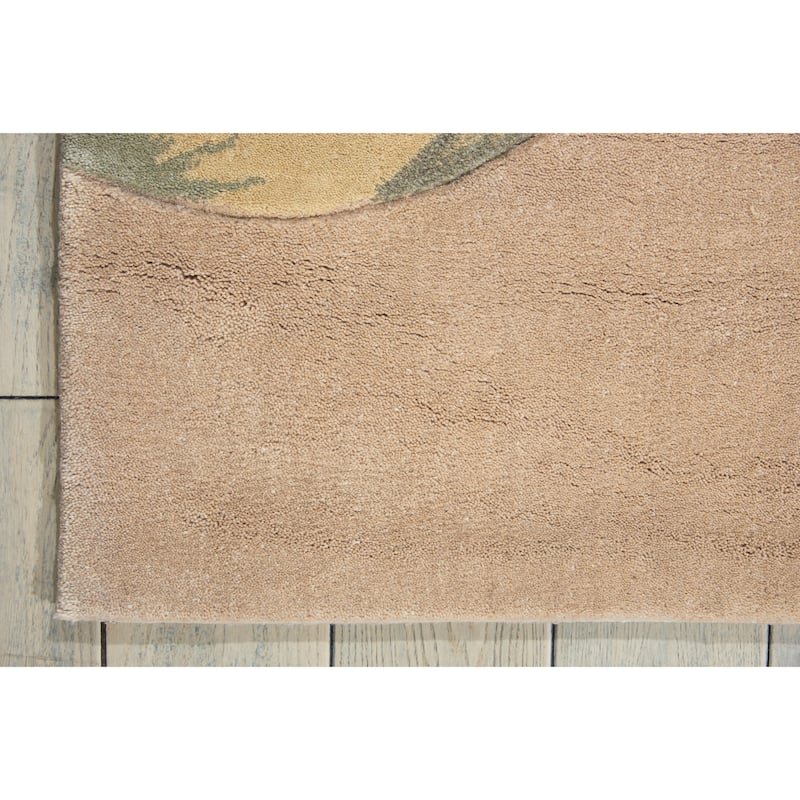 Hand-Tufted Tropical Beige Rug