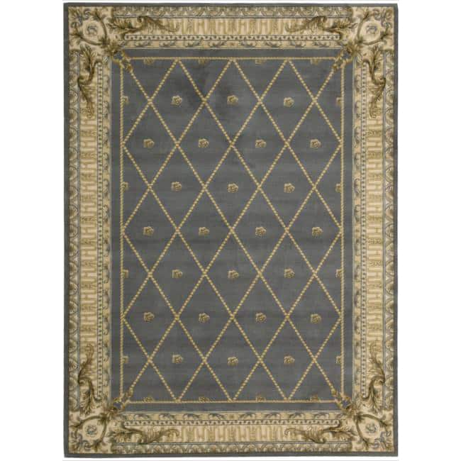 Nourison Ashton House Wool Area Rug - 7'5" Round - Dark Blue - Runner/Rectangle