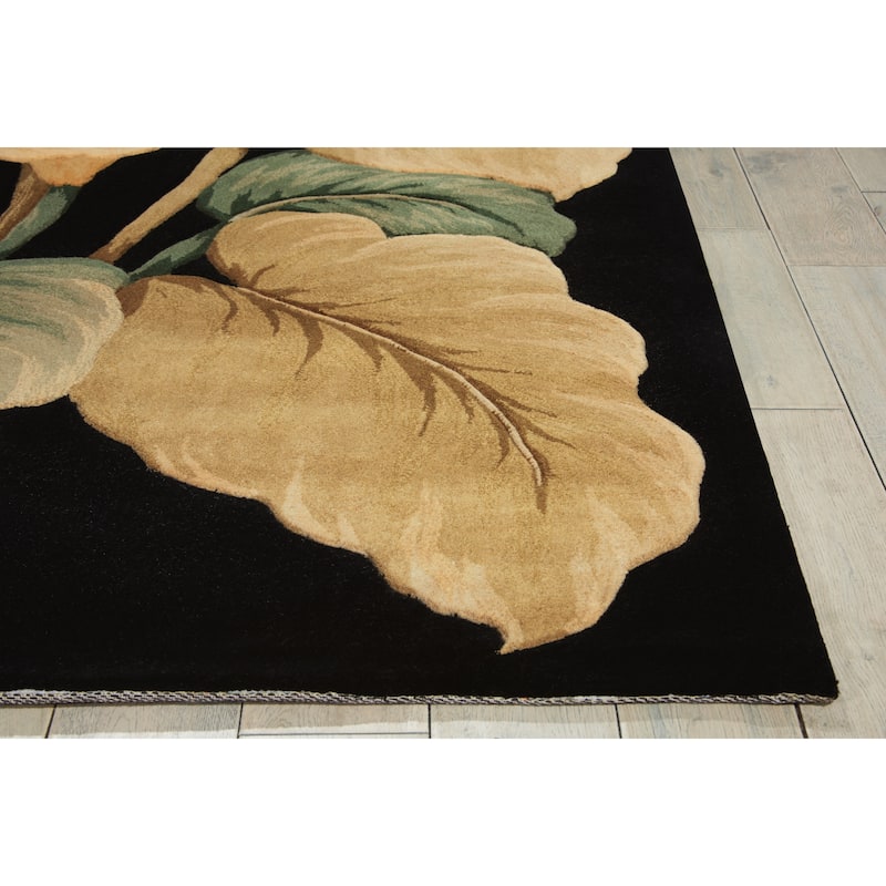 Hand-Tufted Tropical Modern Floral Area Rug