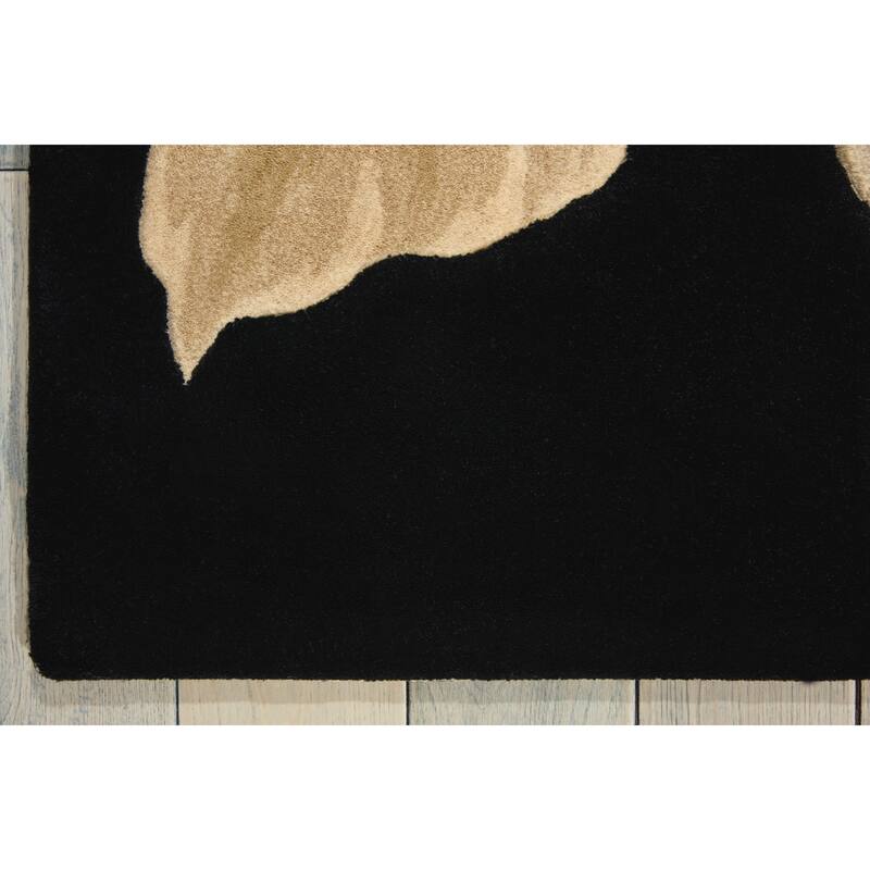 Hand-Tufted Tropical Modern Floral Area Rug