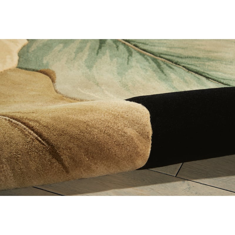Hand-Tufted Tropical Modern Floral Area Rug