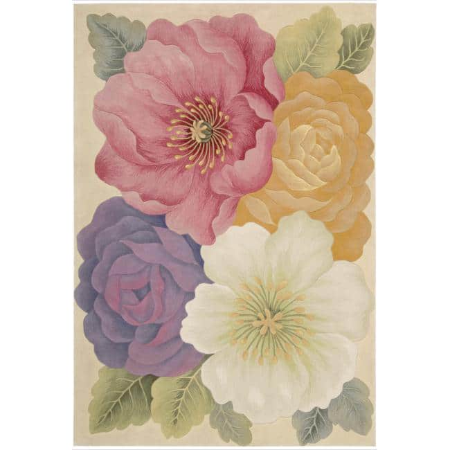 Hand-Tufted Tropical Multi Rug - 3'6" x 5'6" - Multi - Rectangle