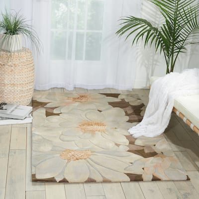Hand-Tufted Tropical Mocha Rug