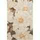preview thumbnail 2 of 3, Hand-Tufted Tropical Mocha Rug 7' 6" x 9' 6" - Brown - Rectangle
