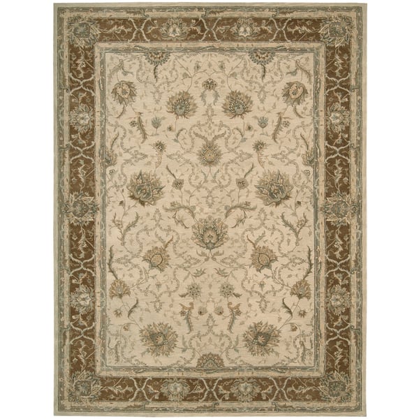 slide 2 of 20, Nourison Heritage Hall Hand-tufted Area Rug Ivory/Tan - 6' Round - Rectangle