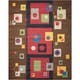 preview thumbnail 2 of 3, Modern Art Brown/ Multi Polyester Rug