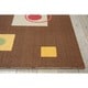 preview thumbnail 5 of 3, Modern Art Brown/ Multi Polyester Rug