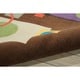 preview thumbnail 4 of 3, Modern Art Brown/ Multi Polyester Rug