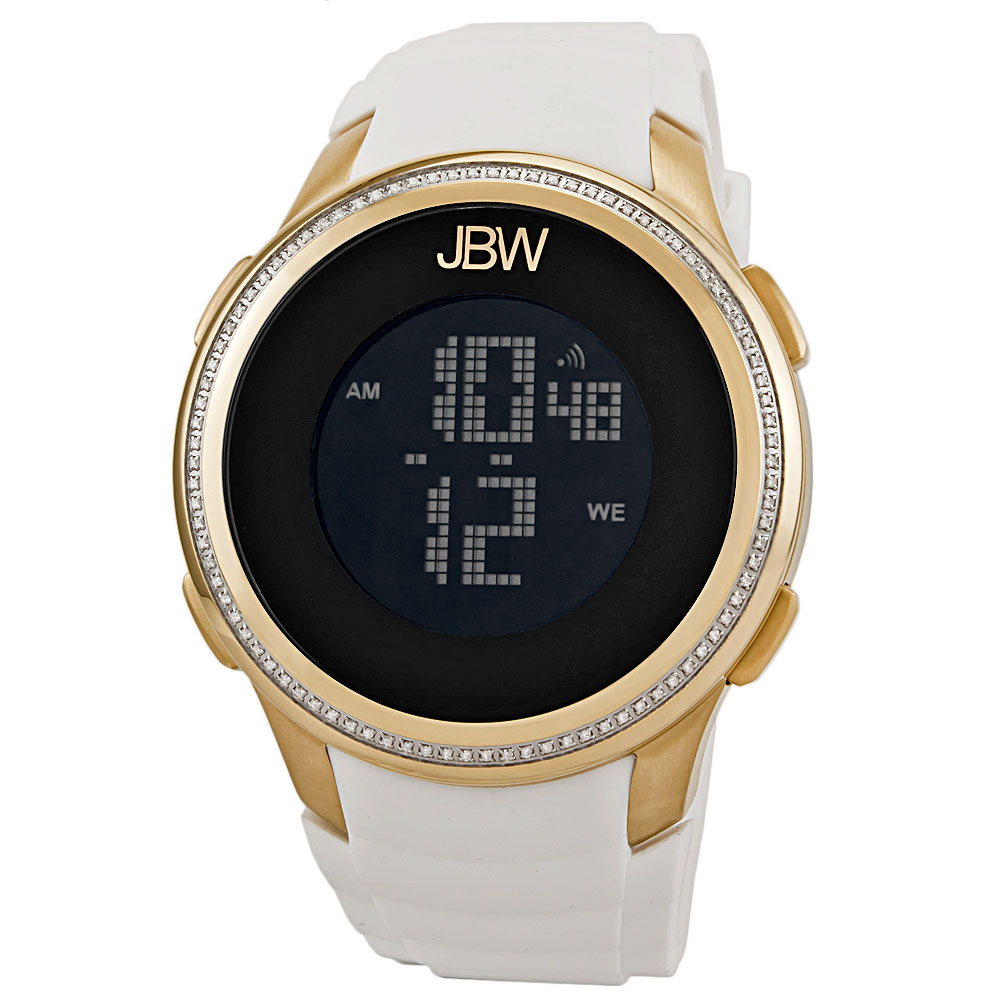 JBW Mens Stainless Steel Digital Diamond Watch Today $395.00