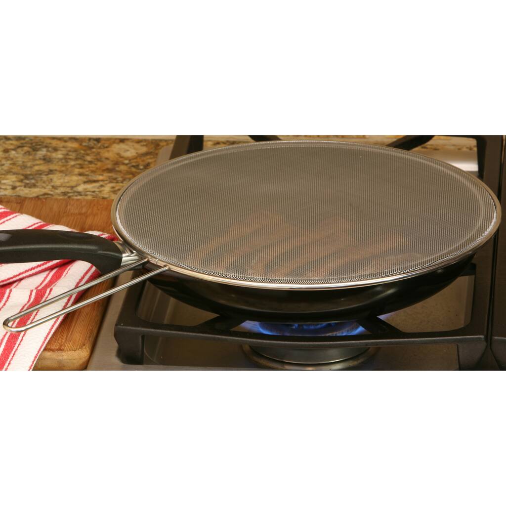 Cast Iron 12-inch Fry Pan with Splatter Screen