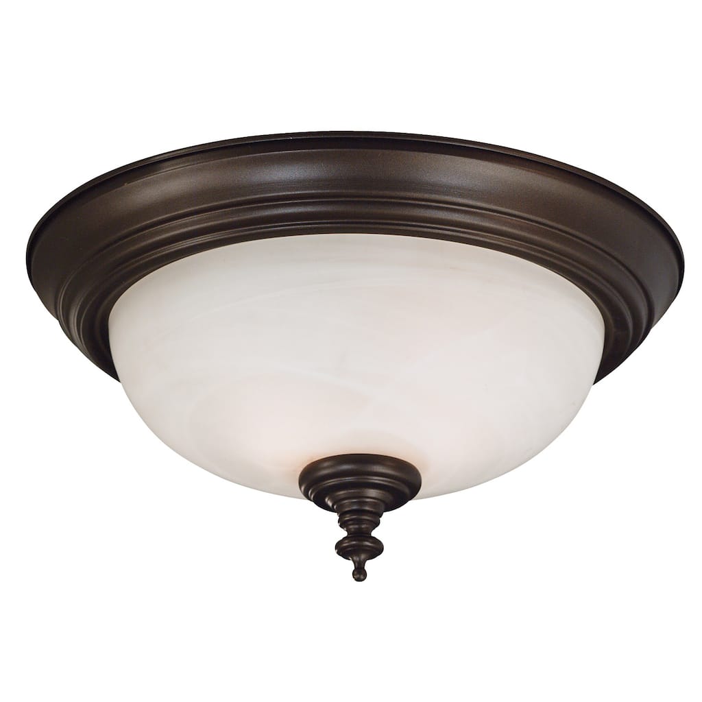 Padula 2-light Bronze Flush Mount