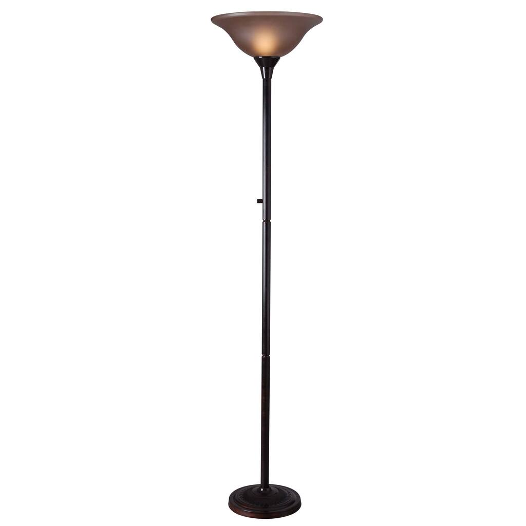 Bronze Pedara Torchiere Floor Lamp