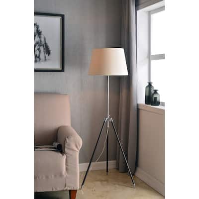 Ella Tripod Syle Adjustable-Height With Bronze Finish Floor Lamp