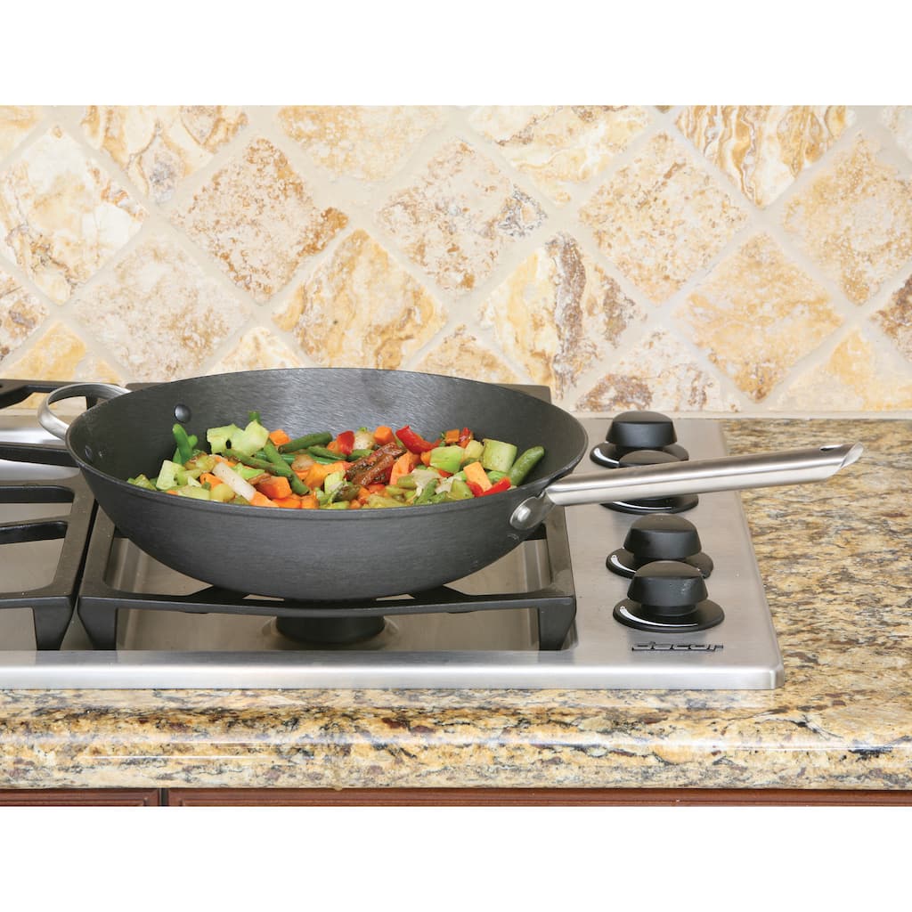 13-inch Chinese Wok with Splatter Screen