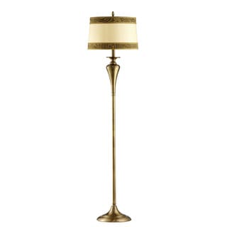 Transitional 1 light Antique Brass Floor Lamp Aztec Lighting Floor Lamps