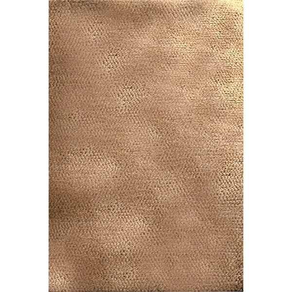 Hand-woven Borlange Bronze Plush Shag New Zealand Wool Rug (8' x 10'6)