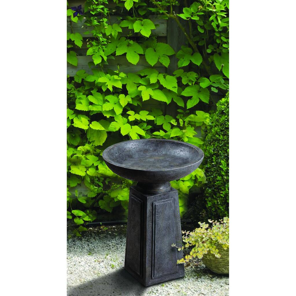 Design Craft Neela Birdbath - Dark Grey