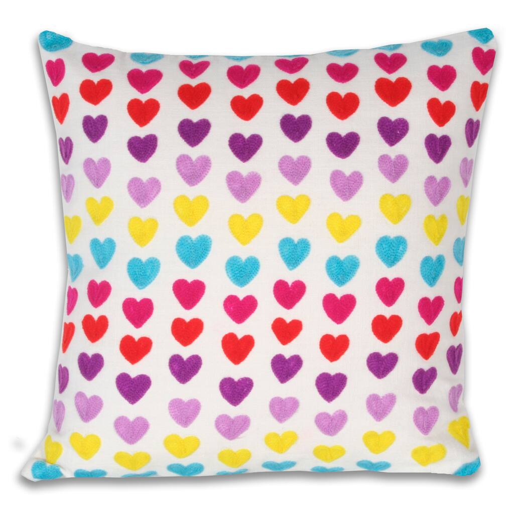 Marlo Lorenz Hearts Multi Decorative Pillow