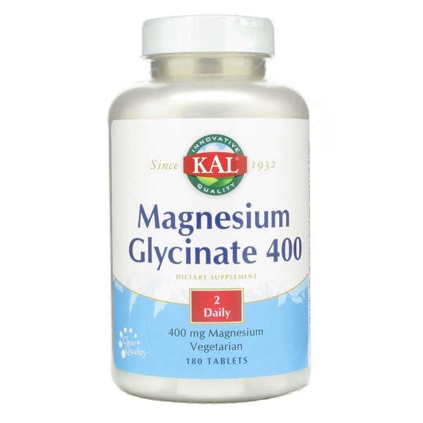 Shop KAL Magnesium Glycinate 400 mg (180 Tablets) Free Shipping On Orders Over 45 Overstock